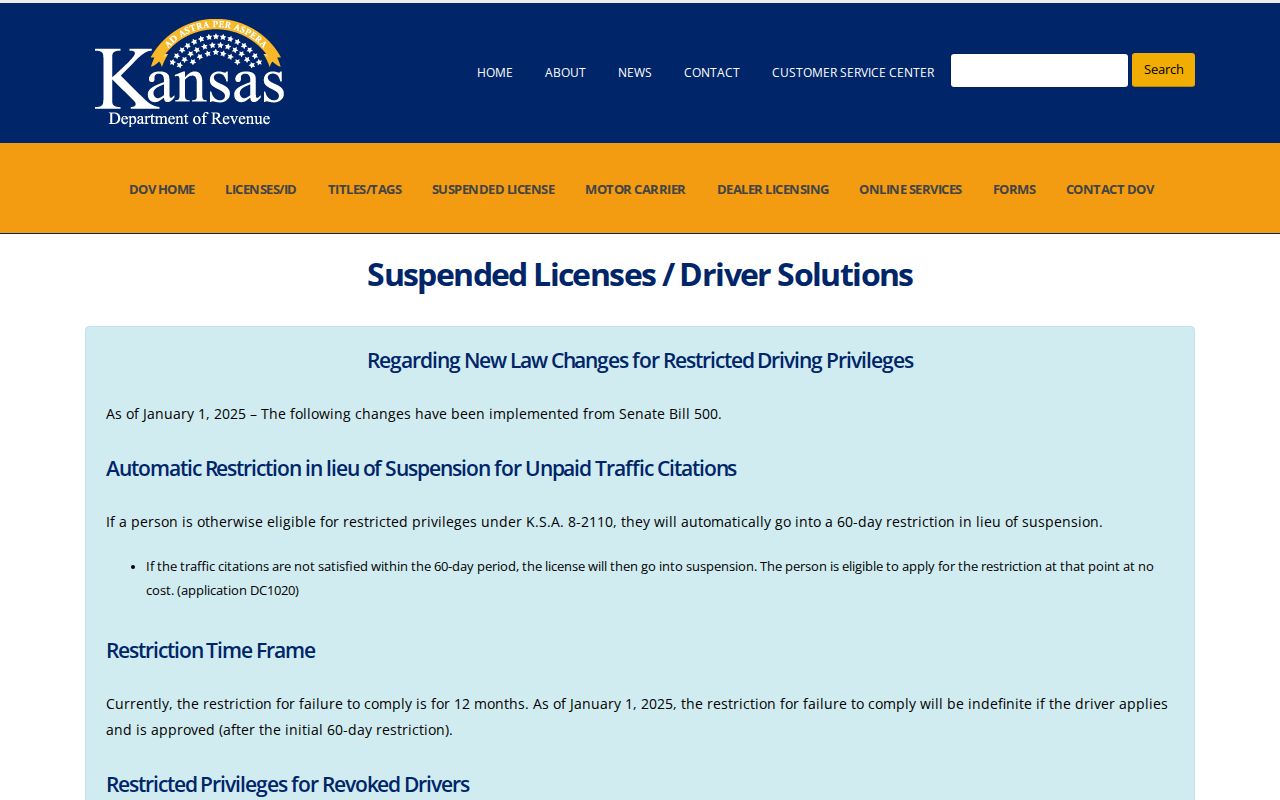 Baxter Springs court records and Kansas license consequences