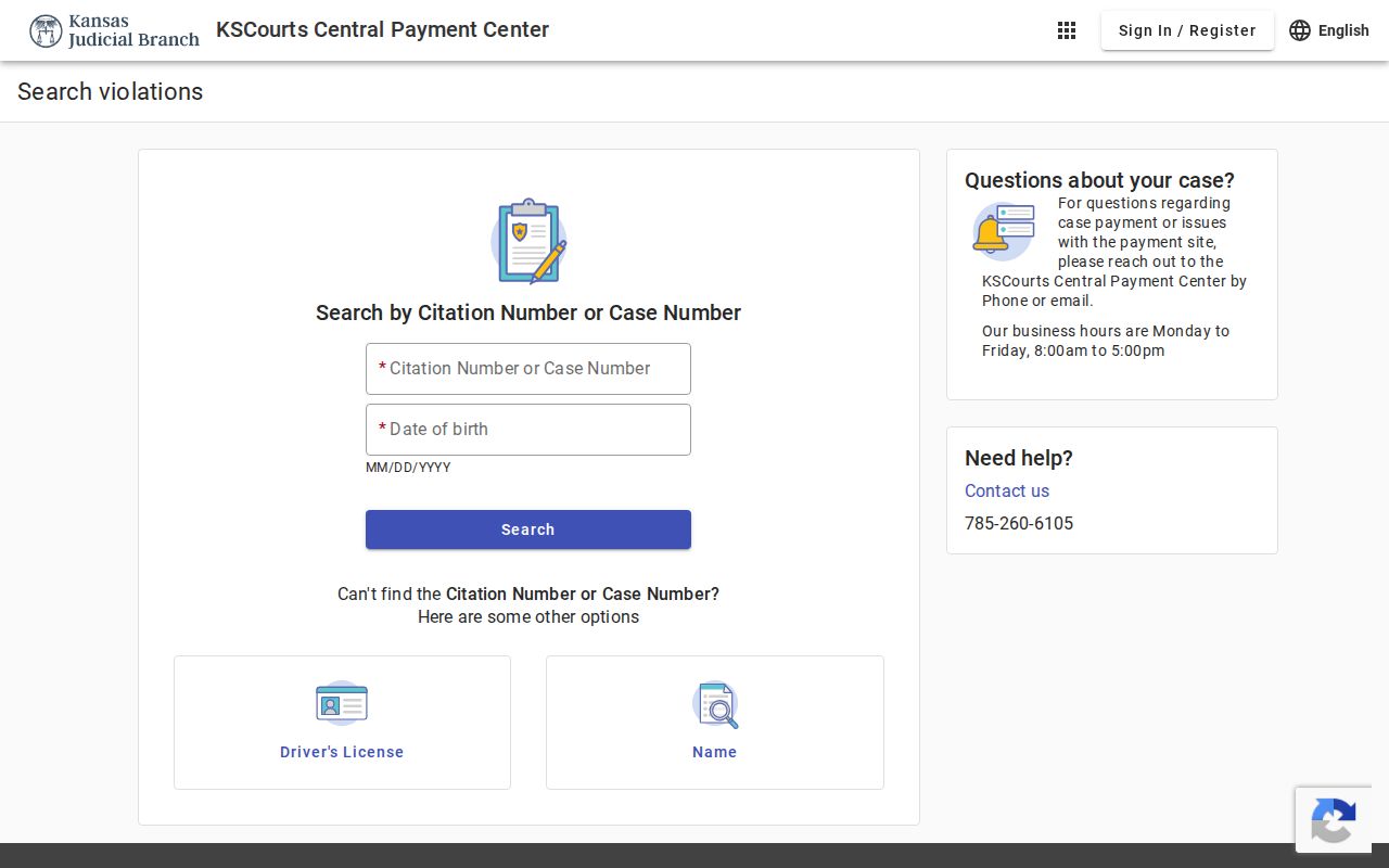 Baxter Springs court records citation payment search