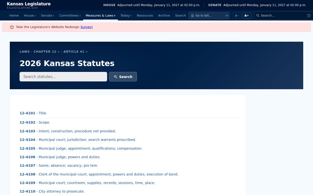 Baxter Springs court records Kansas municipal court law