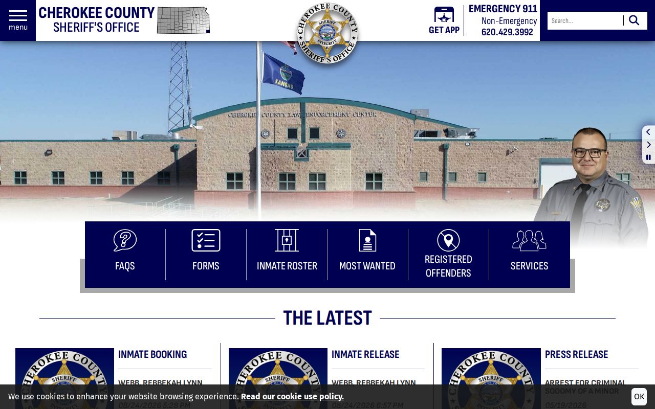 Cherokee County court docket official sheriff page