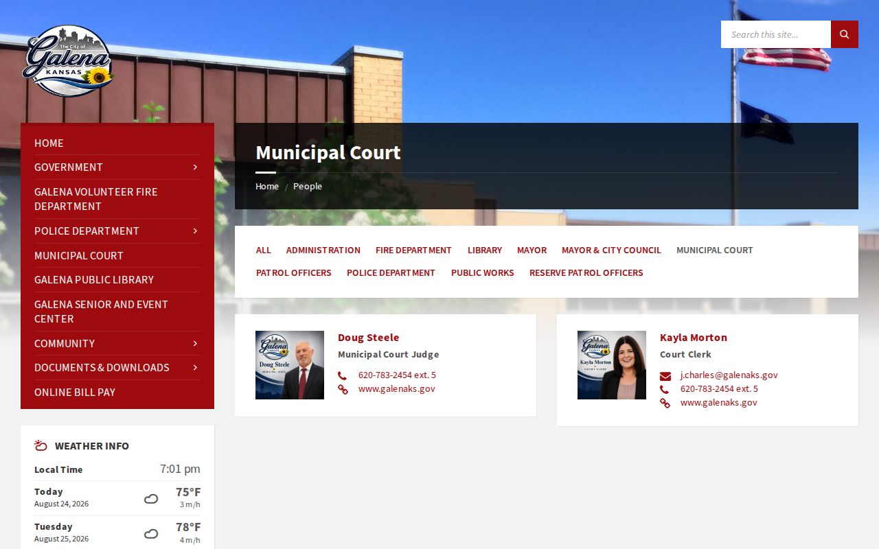 Weir court records municipal fine schedule law